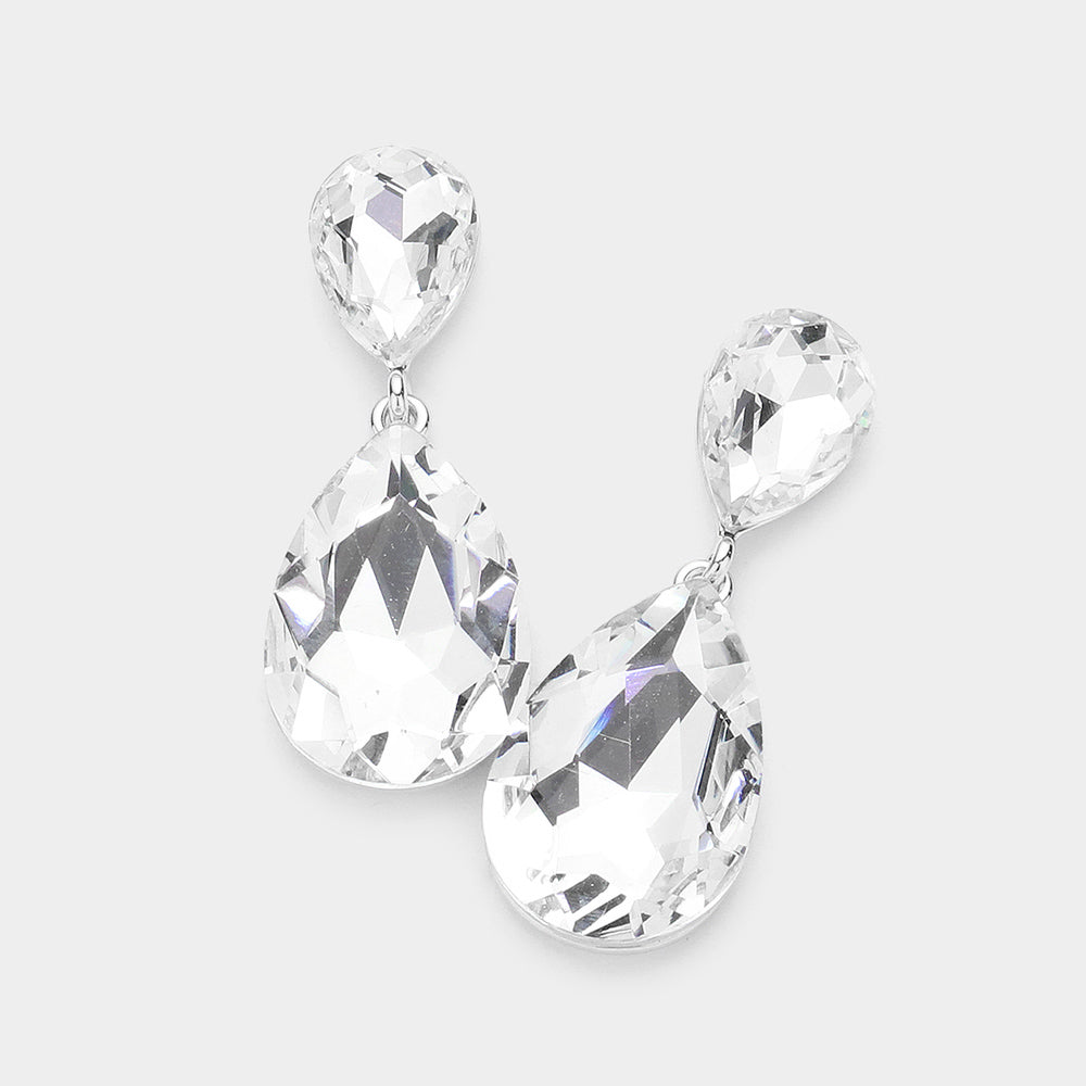 Clear Silver Drop Medium