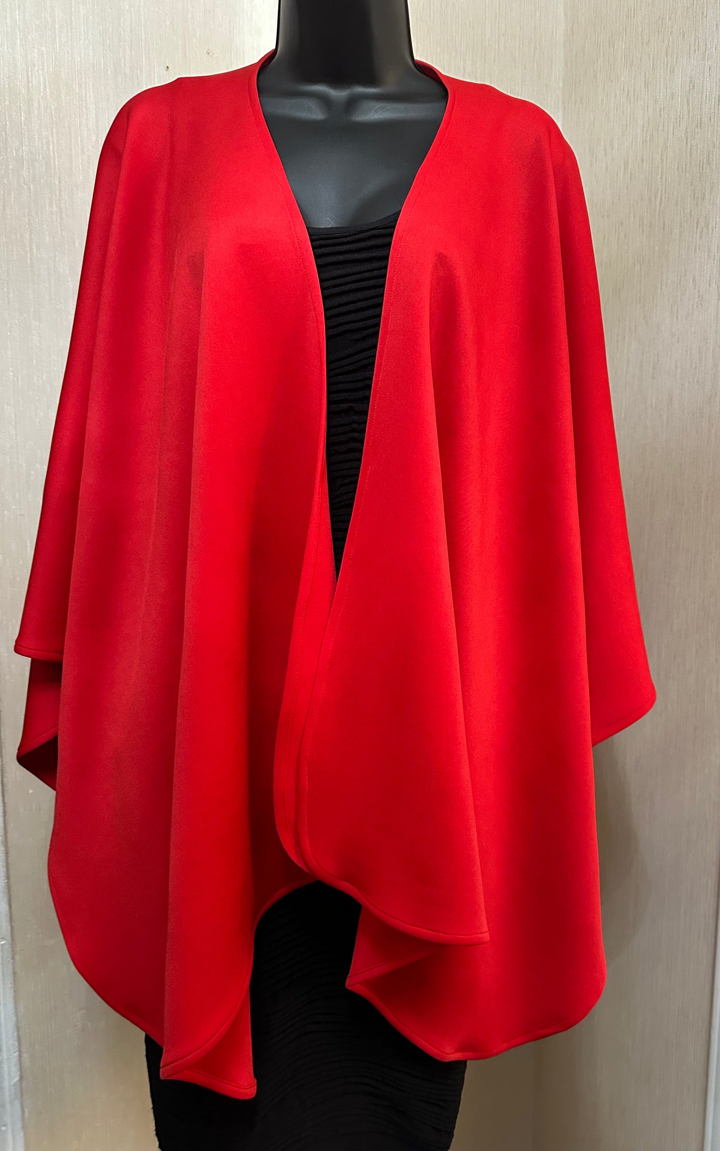 Red Scuba Crepe Short