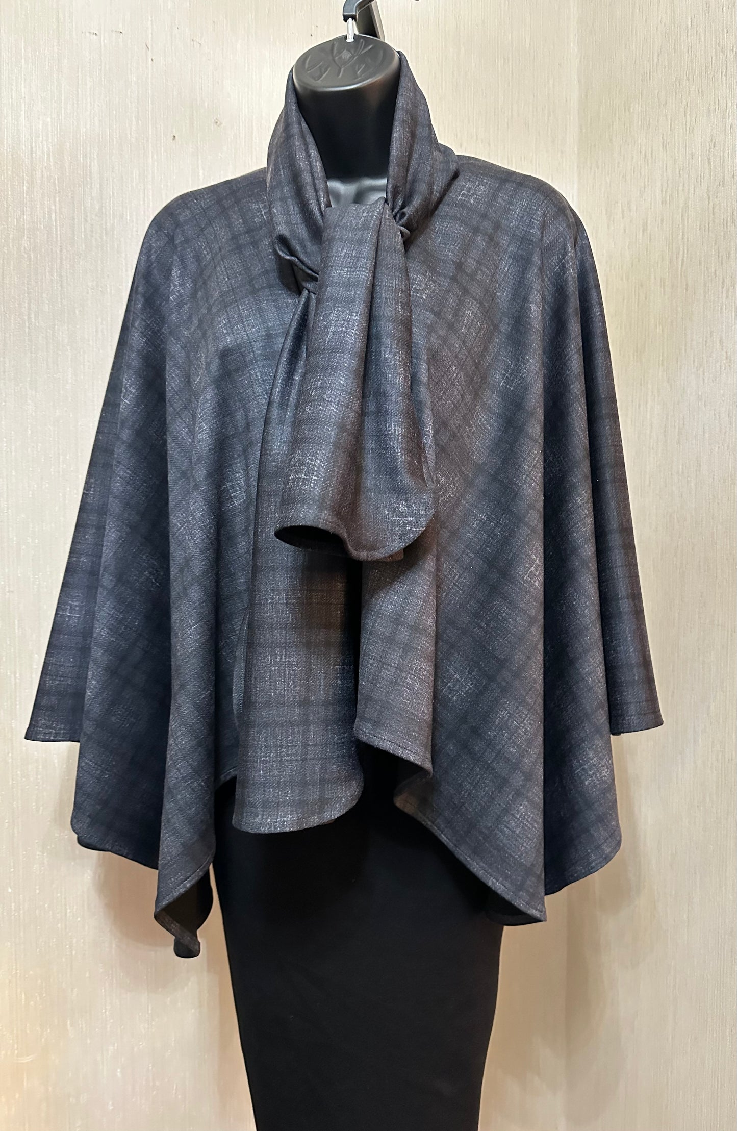 Ponte Plaid Crop