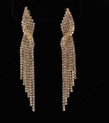 Gold Drip Rhinestone