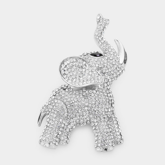Elevated Elephant-Silver