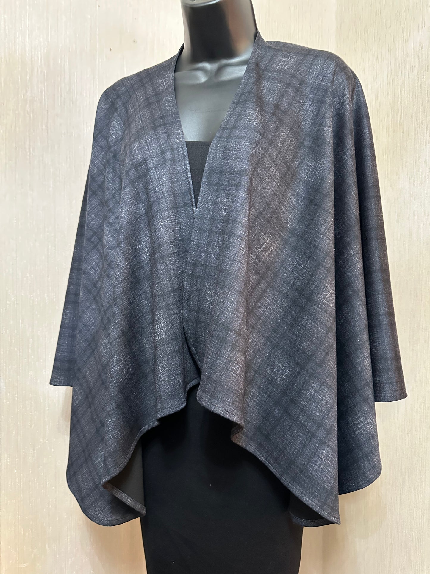 Ponte Plaid Crop