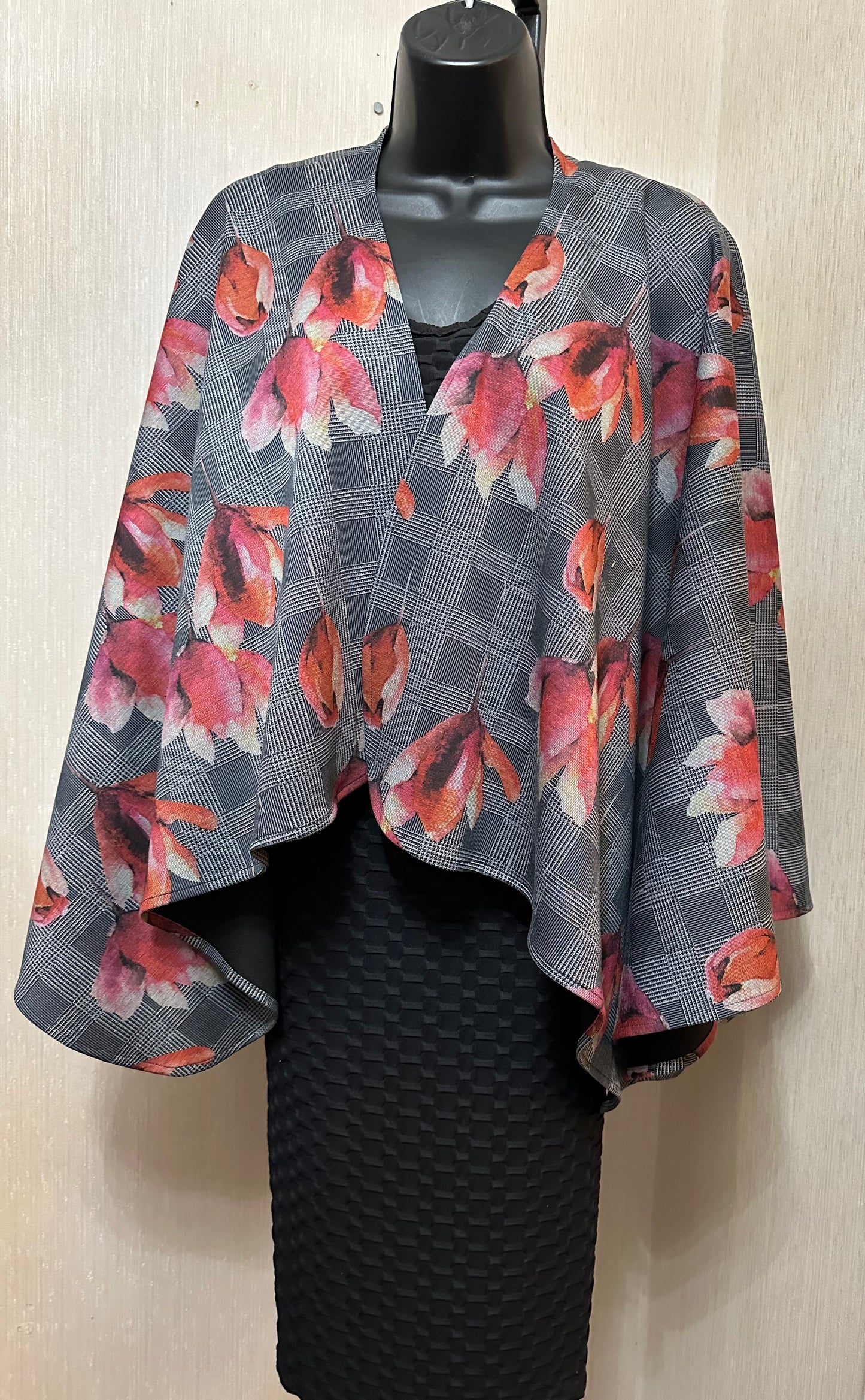 Rosy Plaid Crop