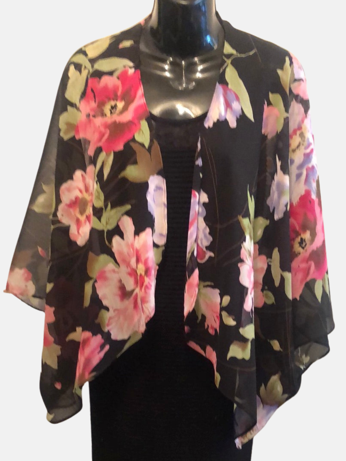 Midnight Floral-Crop Breezy