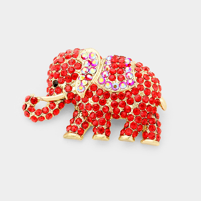 Golden red elephant