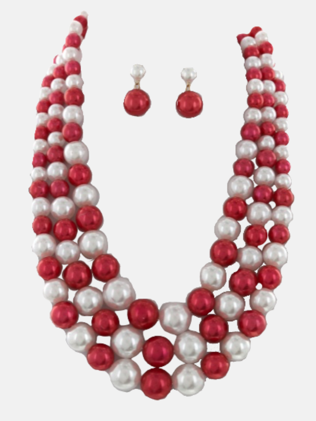 3 Strand Pearl Set- Diva