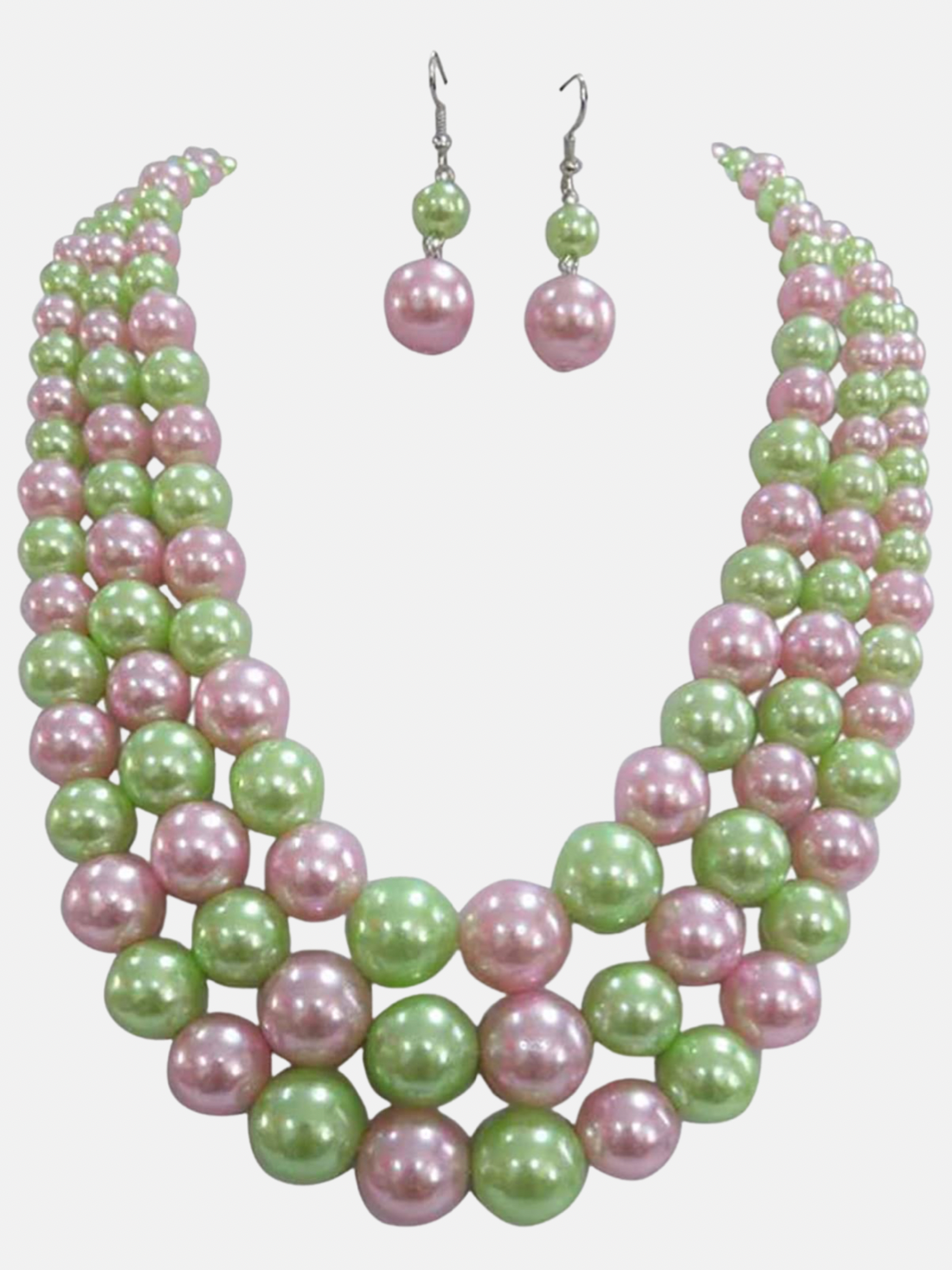 3 Strand Pearl Set-Pretty Girl