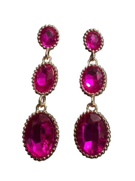 Triple Oval Fuschia