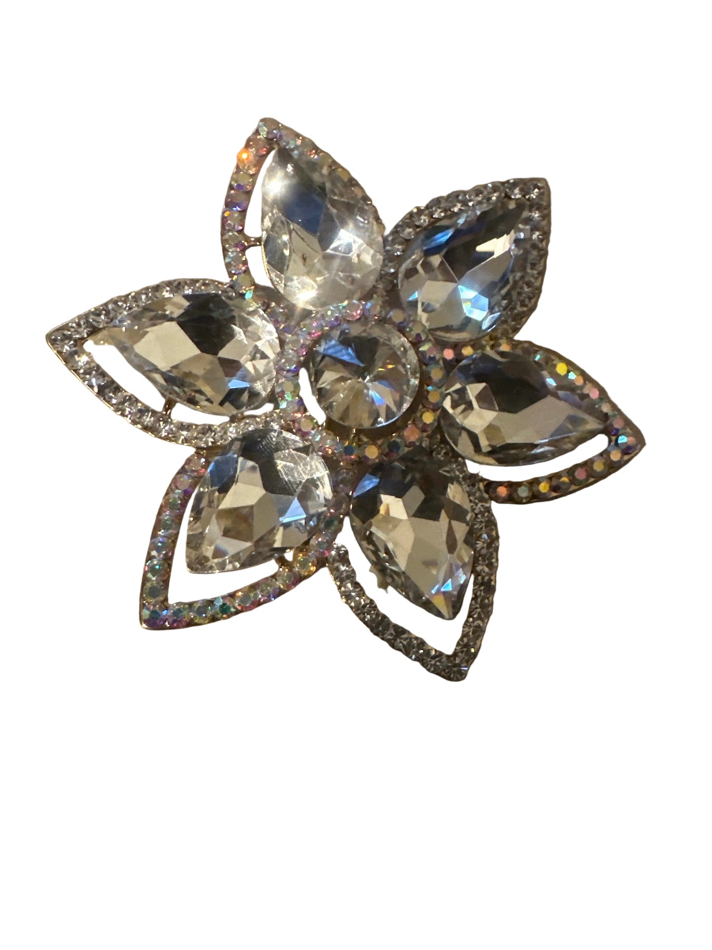 Clear Gold Pointed Rose