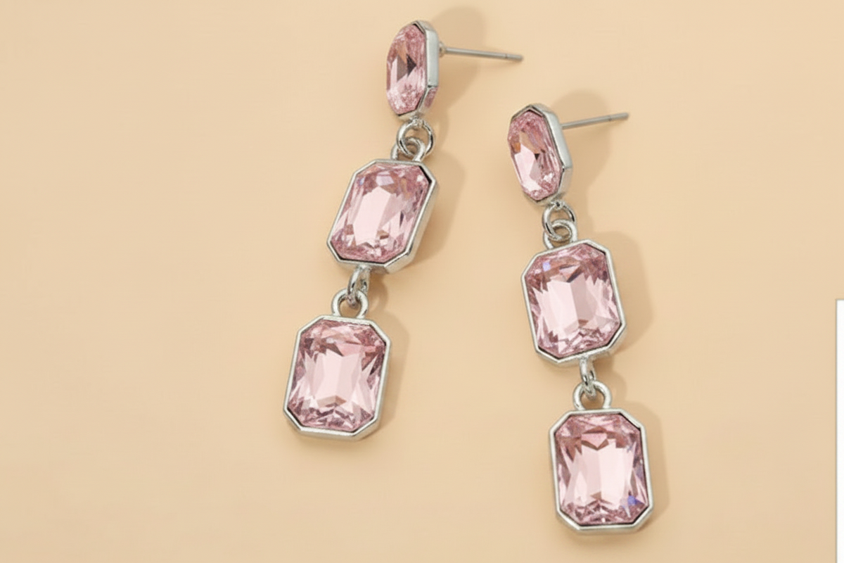 Pink Squ Trio Drop
