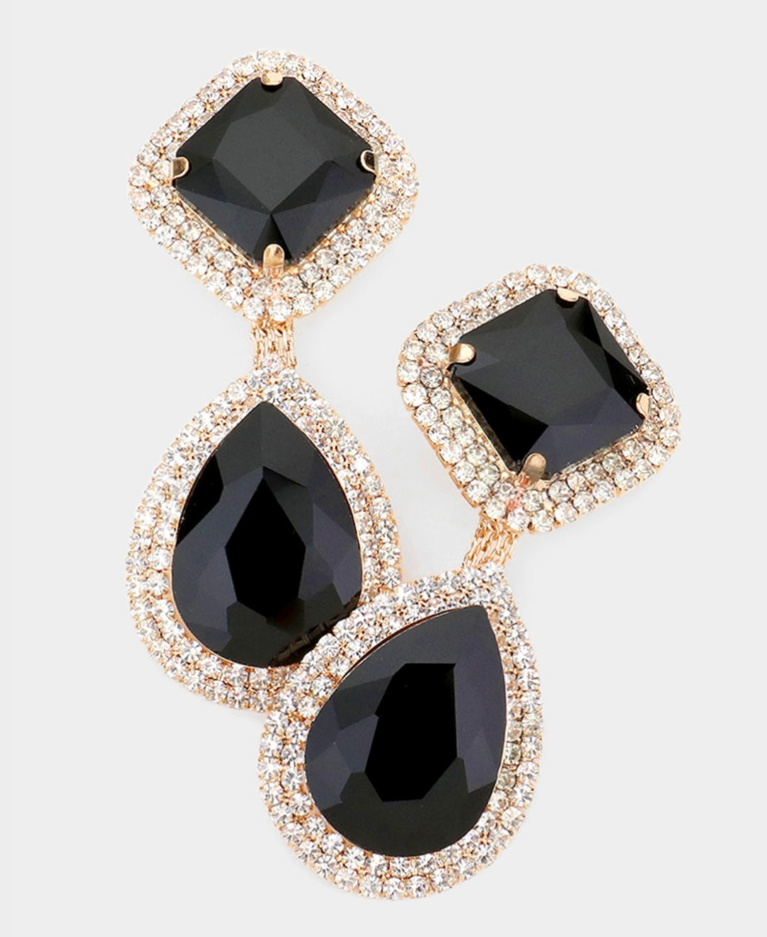 Black Mirrored Clip