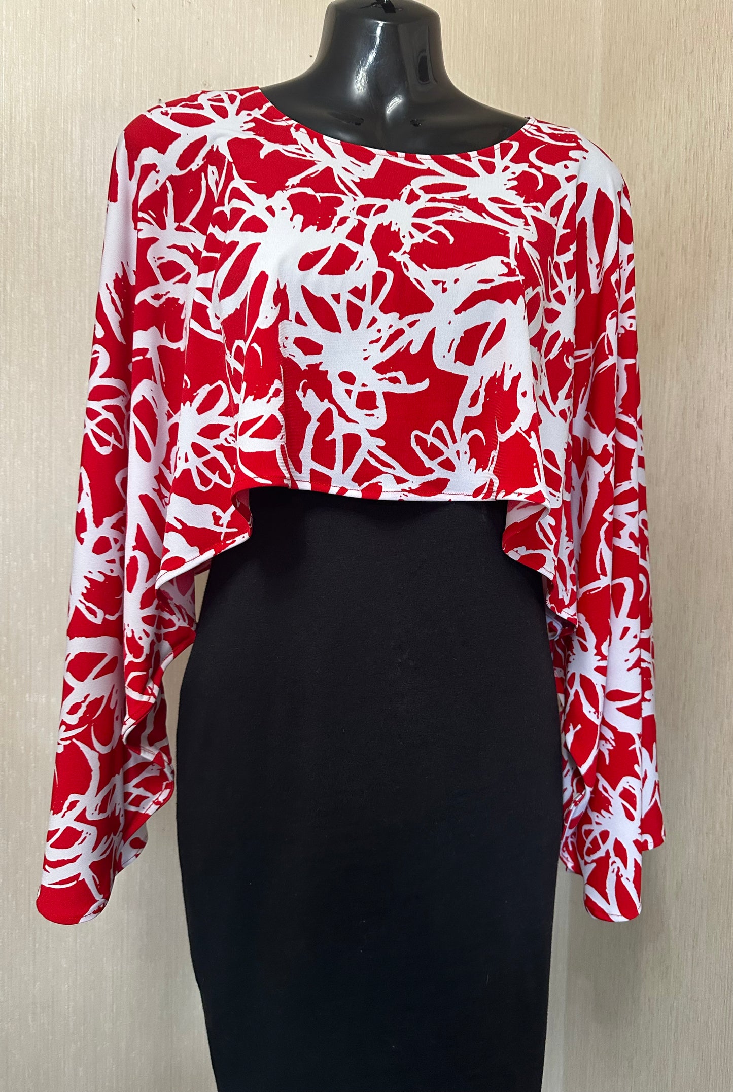 Abstract Red Sleeved