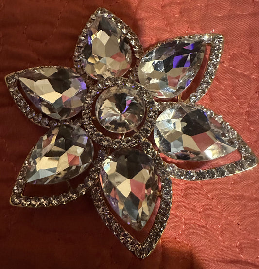 Clear pointed Rose Gold