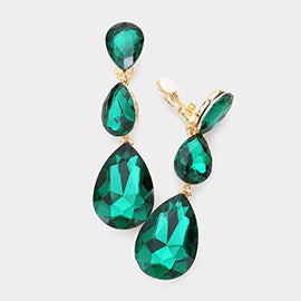 Trio Emerald Clip