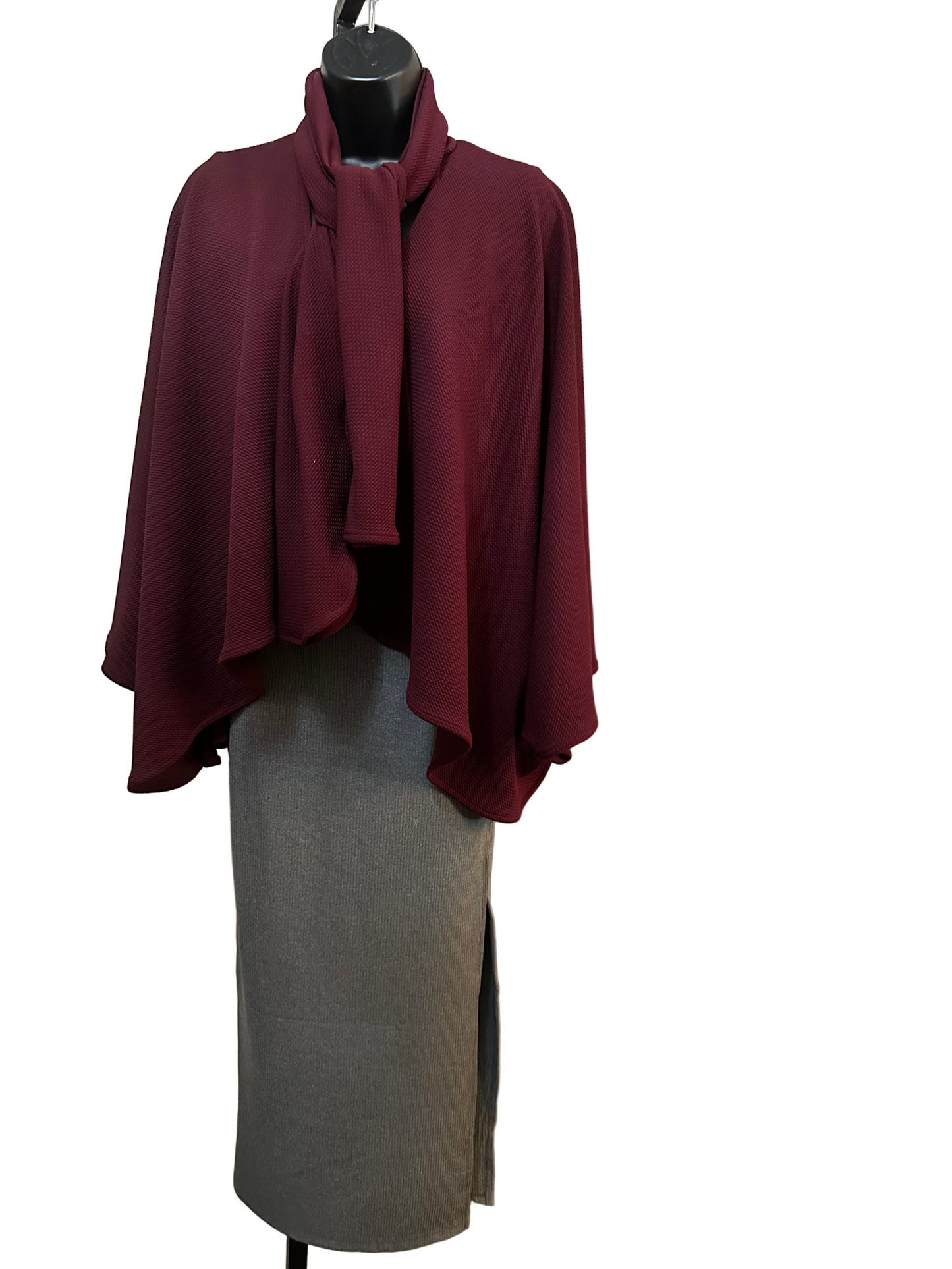 Honeycomb Maroon Crop