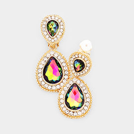 Gold AB Stone Clip